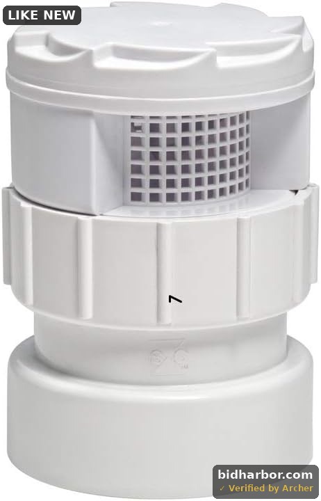 Sioux Chief Manufacturing TurboVent 250 Series Schedule 40 1-1/2 in. Hub x 2 in. Dia. Hub PVC Air Admittance Valve