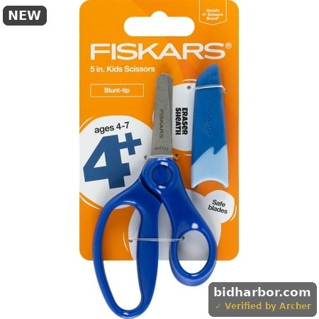 Fiskars 5 Blunt-tip Kids Scissor Ages 4-7 Blue