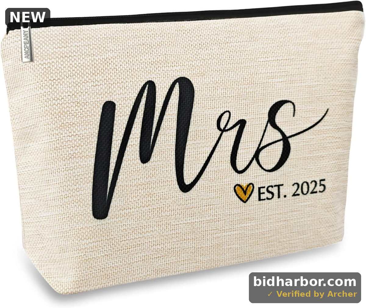 Wedding Bridal Shower Gifts for Bride To Be 2025, Future Mrs Makeup Bag, Bachelorette Party favors Accessories, Wifey Engagement Gifts for Women, Small Cosmetic Travel Pouch