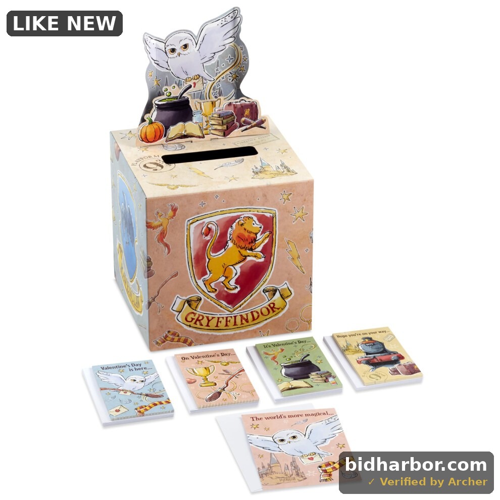 Harry Potter Valentine's Day Cards for Kids with Pop up Mailbox for Classroom Exchange