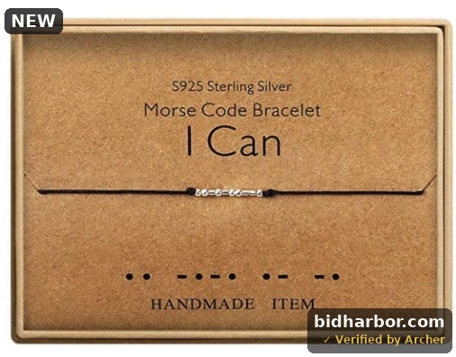 “I CAN” Morse Code Bracelet – Inspirational Gift Jewelry