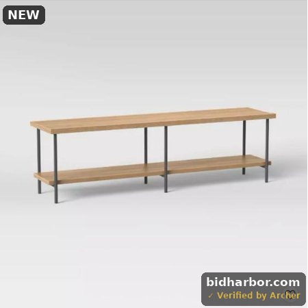 Wood and Metal TV Stand for TVs up to 60" Natural - Room Essentials
