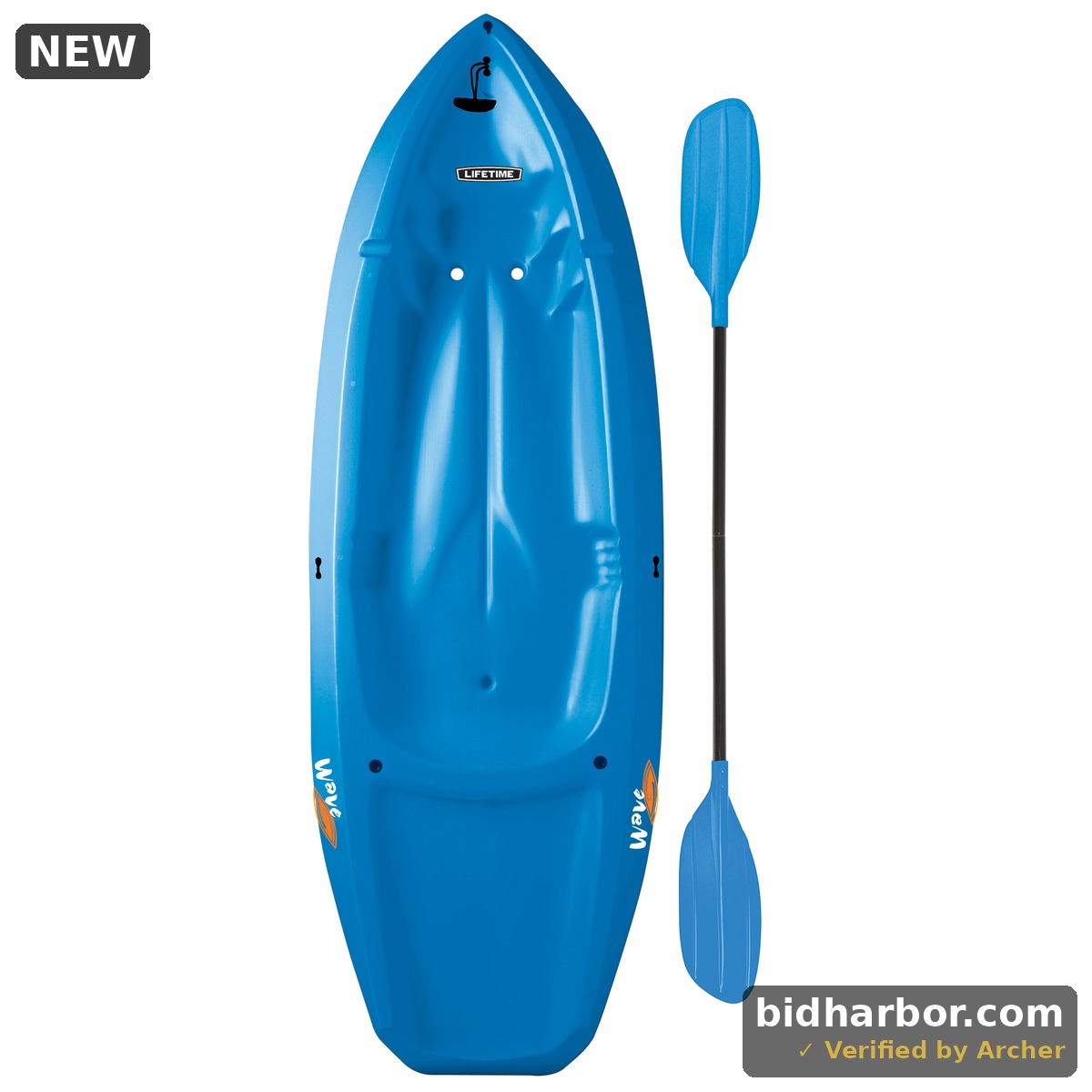 Lifetime Wave Youth 6 Ft Sit-on-Top Kayak with Paddle Blue (90097)