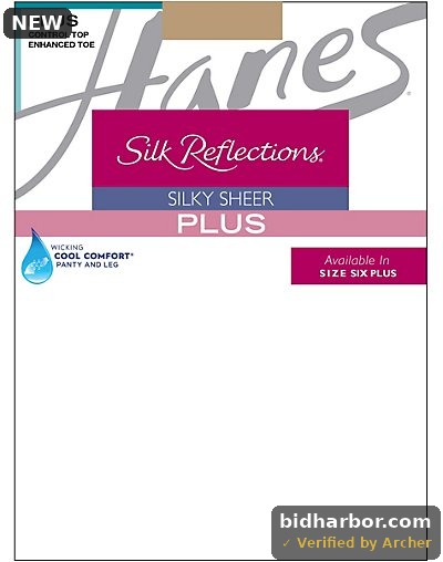 Hanes Silk Reflections Plus Control Top Enhanced Toe Pantyhose 3-Pack Little Color 4-5P Women S - Pack of 3