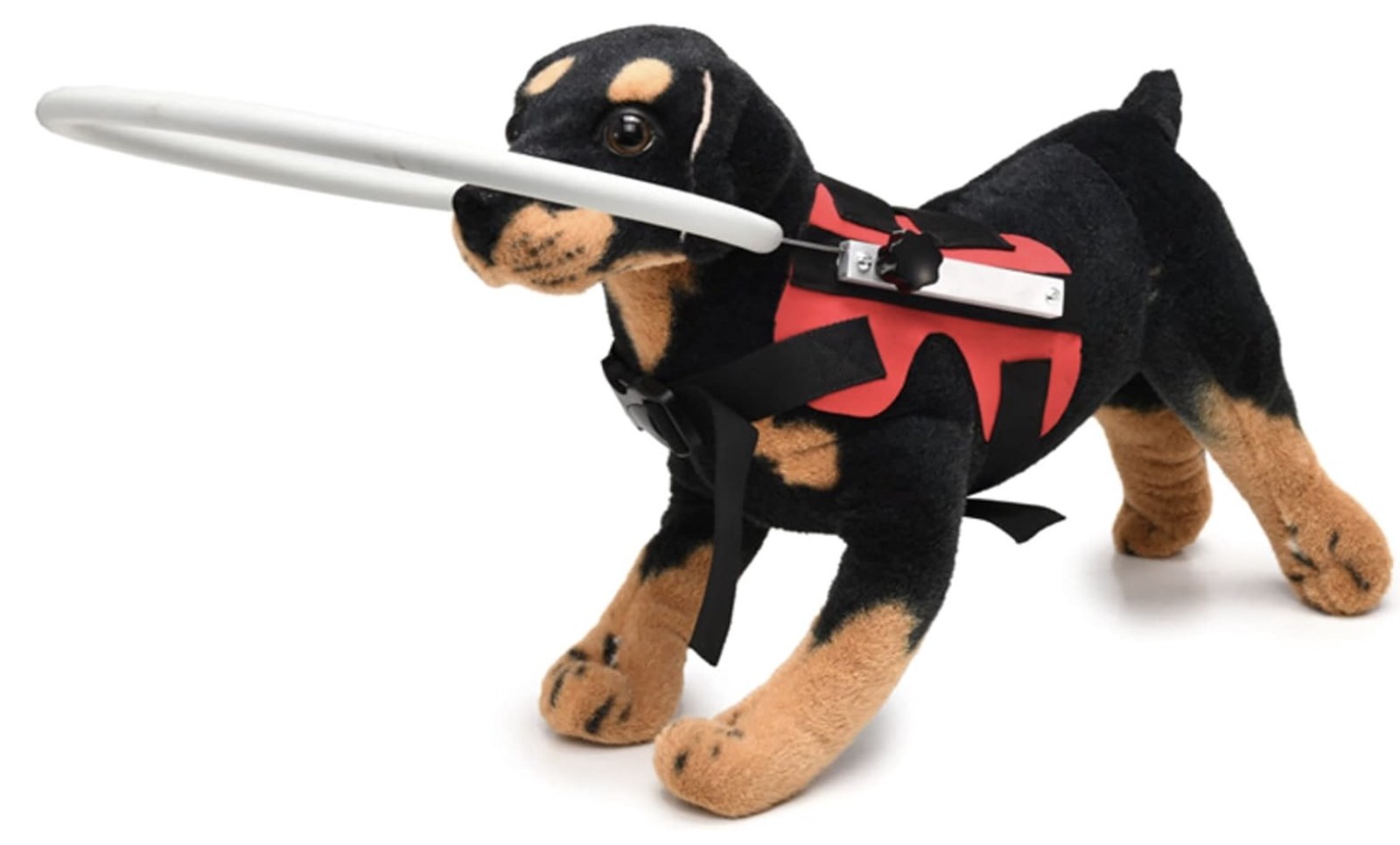 GabeFish Ring Harness for Blind Dog, Lightweight Blind Ring for Pets, Blind Dog Bumper, Bump Guard for Blind Dogs Red Small