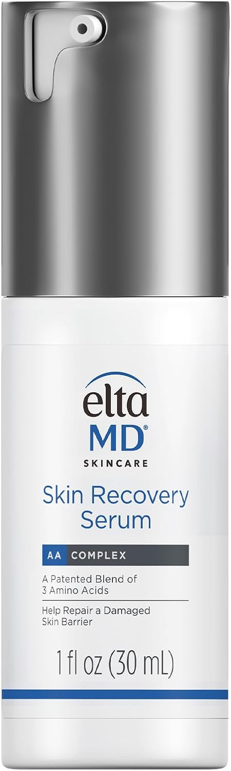 EltaMD Skin Recovery Face Serum, Redness Relief, Facial Serum Visibly Reduces Redness in 24 Hours, For Sensitive Skin, 1.0 oz Pump