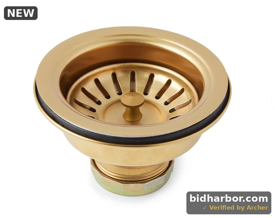 Elkay LK99FC Deluxe Drain 3-1/2  Type 304 Stainless Steel Body for Fireclay Sinks