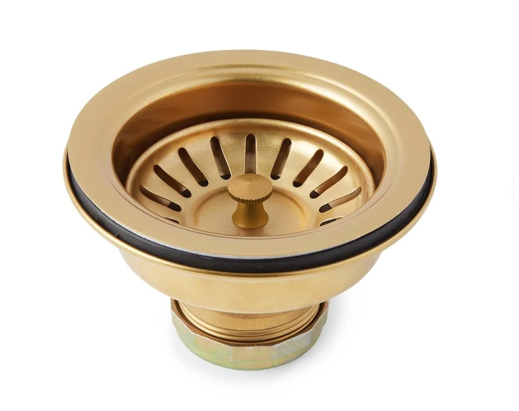 Elkay LK99FC Deluxe Drain 3-1/2  Type 304 Stainless Steel Body for Fireclay Sinks