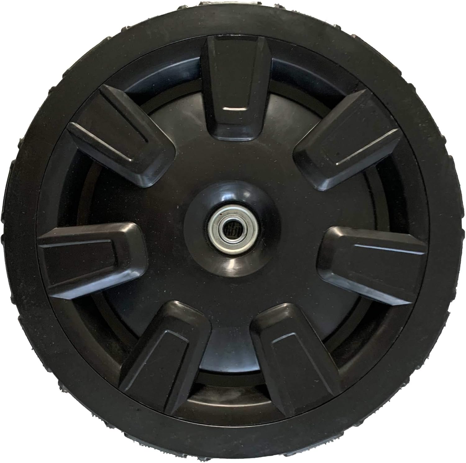 YARDMAX 11in. X 1.6 in. Replacement Free/Non-Drive Rear Wheel for Push/Non Self-propelled Lawn Mowers