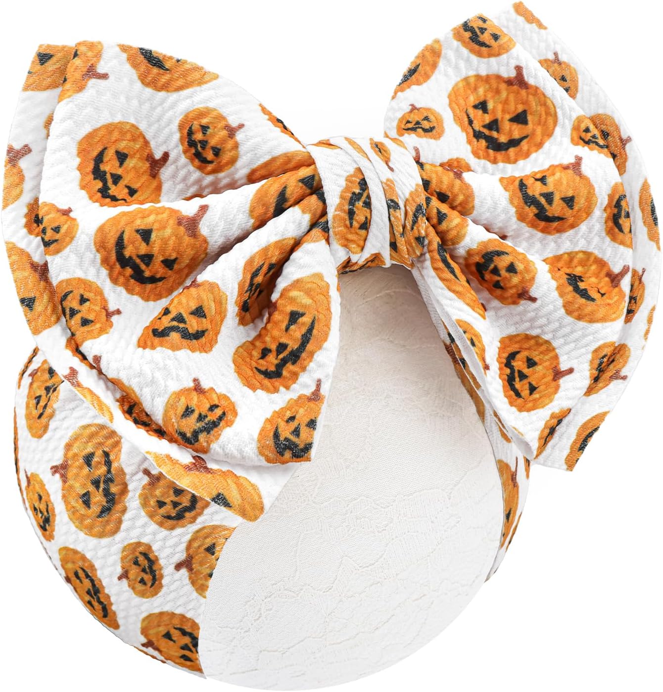 7’’ Pumpkin Bows for Baby Girls Halloween Girl Headbands Baby Bow Girl Outfits Pumpkins Hair Accessories for Newborn Infant Toddler Clothes