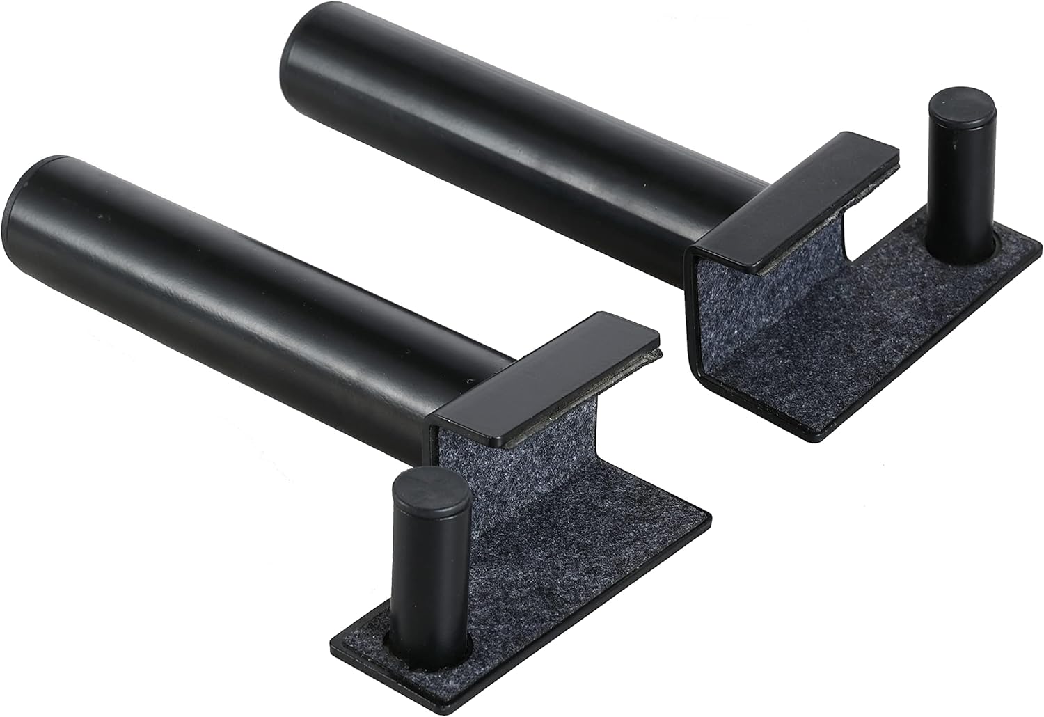 Weight Plate Holders for 2x2 Power Rack – Pair (2-Pack) | 500LB Capacity | Fits 1" Mounting Holes | Easy Lock-In Design for Gym Organization – I. Weight Plate Holders, Pair – Black