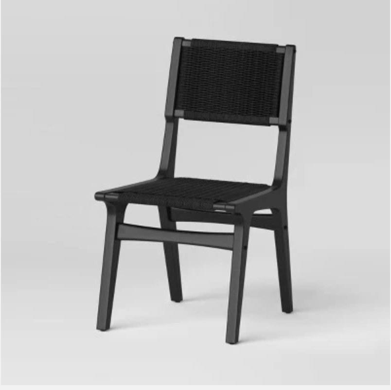 Ceylon Woven Dining Chair Black (FA) in Paper Rope - Threshold