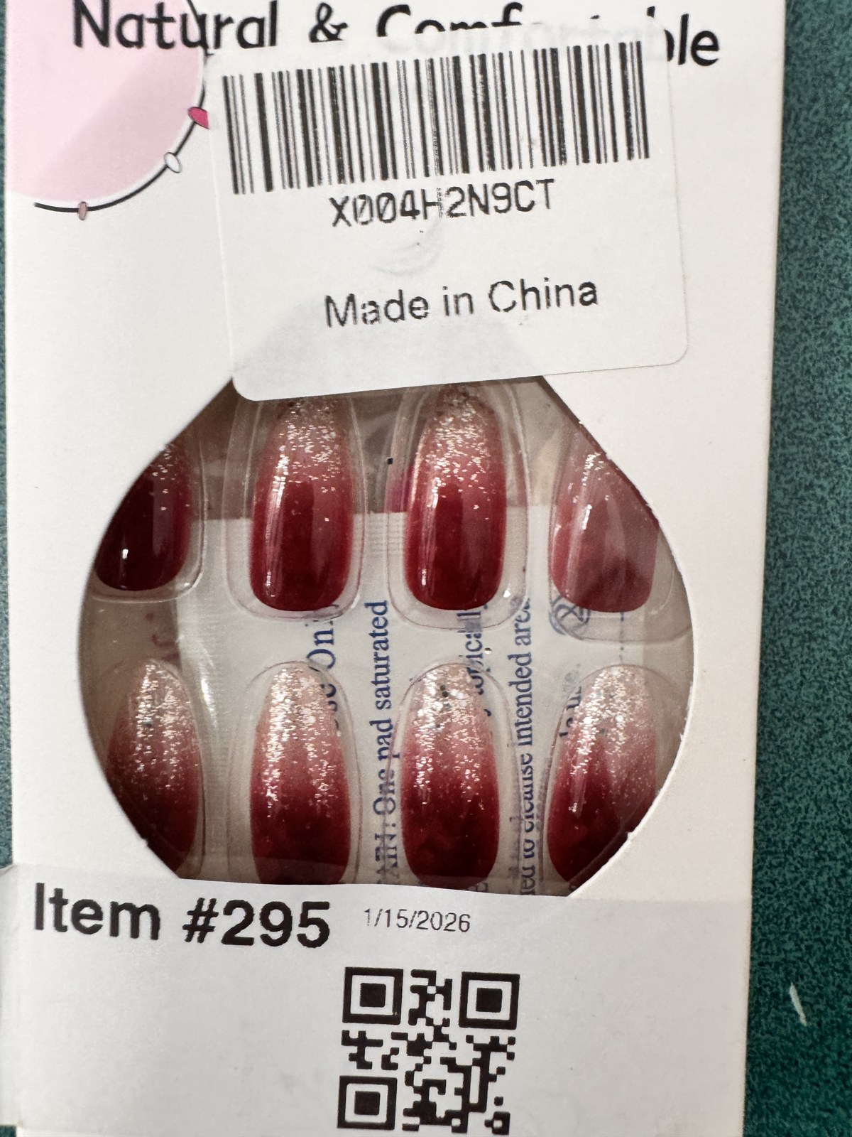 Uñas Postizas Almendradas Medianas, Uñas Postizas En Degradado Rojo Vino, Diseños Con Purpurina, Uñas Acrílicas Bonitas, Uñas Francesas, Uñas Postizas Reutilizables, Uñas Postizas De Longitud