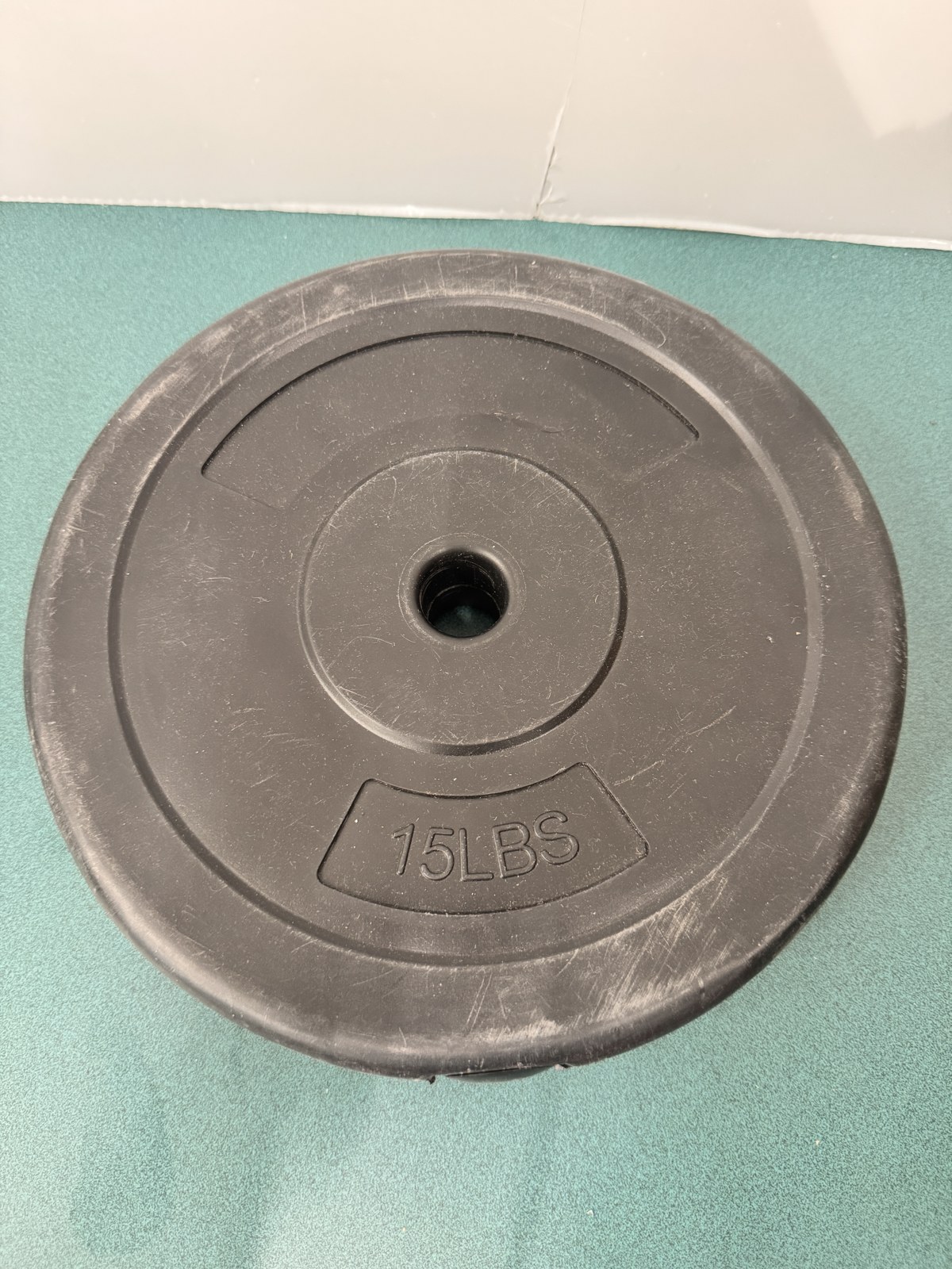15lbs Barbell Weight - One Piece/Plastic
