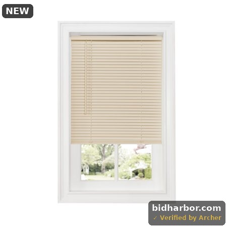 Achim 1  GII Deluxe Sundown Indoor Cordless Alabaster Vinyl Room Darkening Window Mini Blind  33  W X 64  L - 64 L