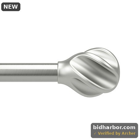 Umbra Helix 1 in Adjustable Curtain Rod, One Size, Silver