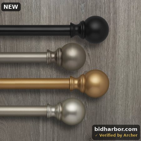 Cordelia 1 Window Drapery Single Curtain Rod with Globe Ball Finial
