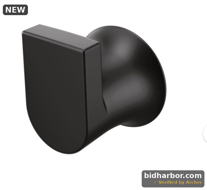 Moen Single Robe Hook — Matte Black