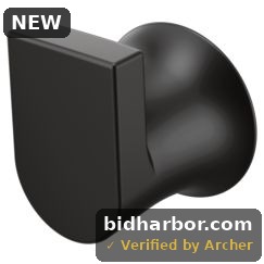 Moen Genta Single Robe Hook — Matte Black