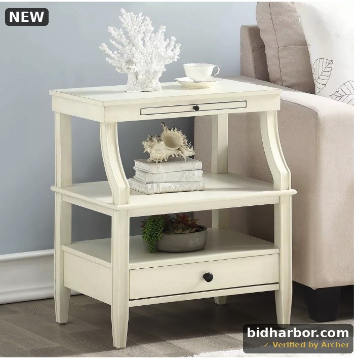Comfort Pointe Newton Nightstand Antique White