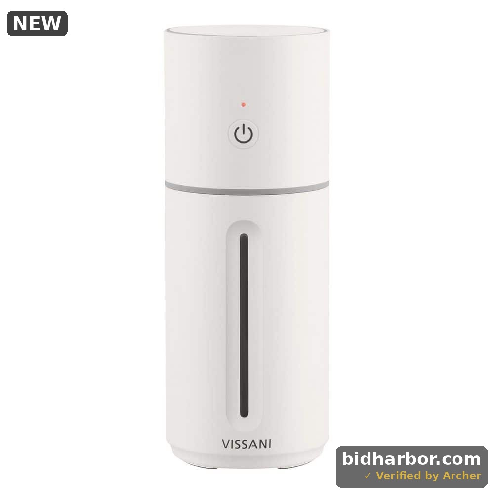 Vissani 10 oz Portable Cool Mist Humidifier with Color-Changing Light